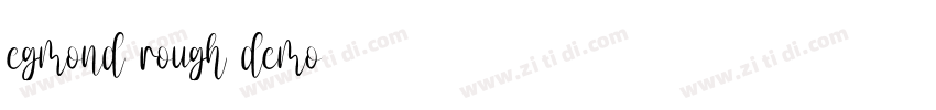 egmond rough demo字体转换